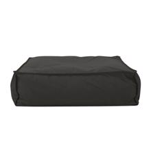 Outdoor Square Floor Pouf, Seascape Charcoal