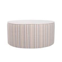 Indoor/Outdoor Universal Round Ottoman Dune Sand Cover Only