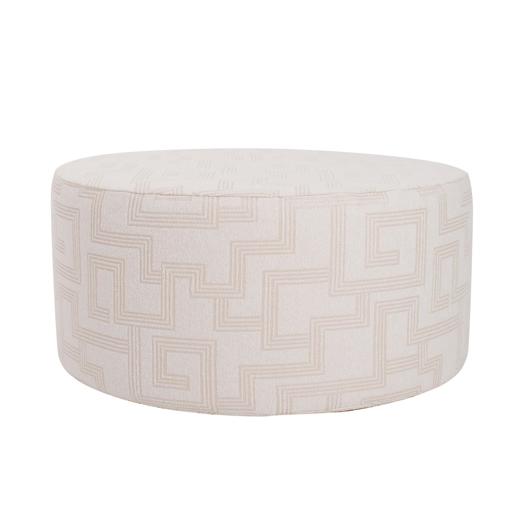  Outdoor Outdoor Indoor/Outdoor Universal Round Ottoman Syros Natural Cover Only