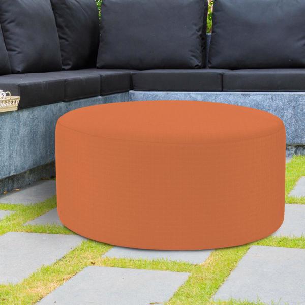 Vinyl Wall Covering Outdoor Outdoor Universal Round Ottoman Cover Seascape Canyon (Cov