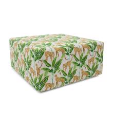 Outdoor Universal Square Ottoman Cover, Safari Nat
