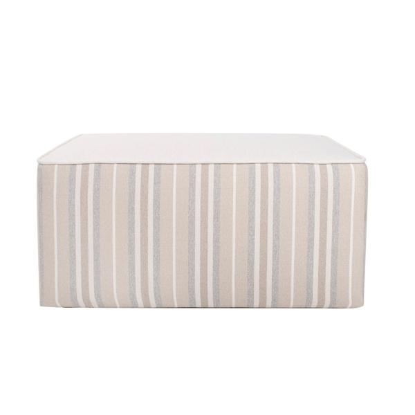 Vinyl Wall Covering Outdoor Outdoor Indoor/Outdoor Universal Square Ottoman Dune Sand Cover Only