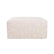 Indoor/Outdoor Universal Square Ottoman Syros Natural Cover Only