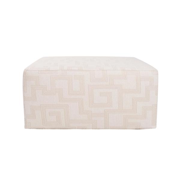 Vinyl Wall Covering Outdoor Outdoor Indoor/Outdoor Universal Square Ottoman Syros Natural Cover Only