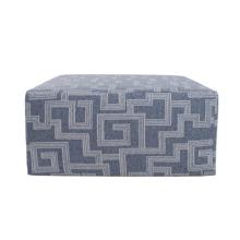 Indoor/Outdoor Universal Square Ottoman Syros Denim Cover Only