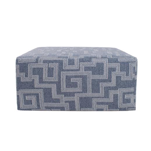  Outdoor Outdoor Indoor/Outdoor Universal Square Ottoman Syros Denim Cover Only