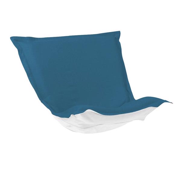 Vinyl Wall Covering Outdoor Outdoor Puff Chair Cover Seascape Turquoise (Cover Only)
