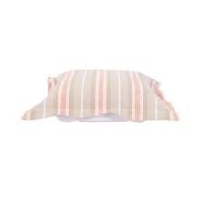 Indoor/Outdoor Puff Scroll Ottoman Dune Terra  Cover Only
