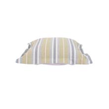 Indoor/Outdoor Puff Scroll Ottoman Dune Moss Cover Only