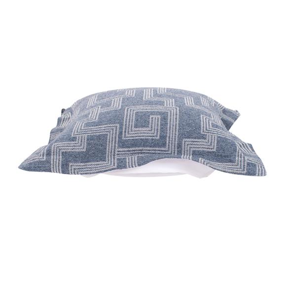 Vinyl Wall Covering Outdoor Outdoor Indoor/Outdoor Puff Scroll Ottoman Syros Denim Cover Only