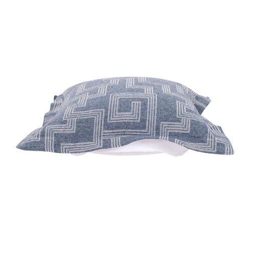  Outdoor Outdoor Indoor/Outdoor Puff Scroll Ottoman Syros Denim Cover Only