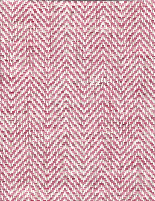 Textile Wallcovering The Naturals Collection Kanna Chevron Patriot Red