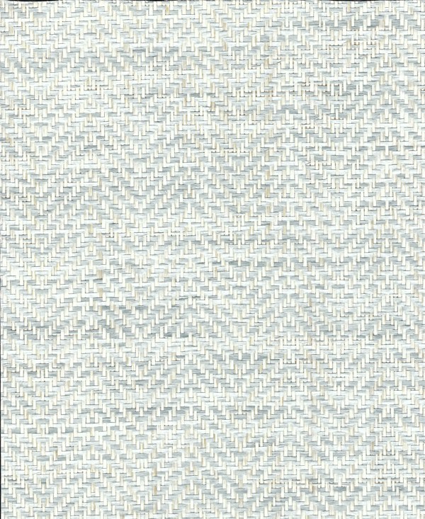 Textile Wallcovering The Naturals Collection Kanna Chevron Tranquil Azure