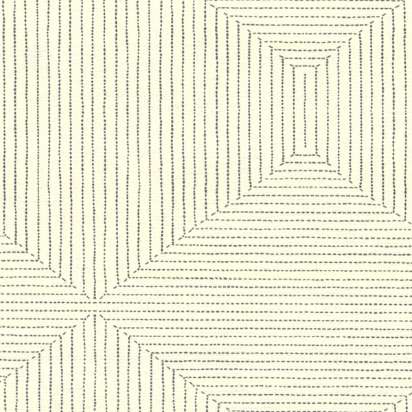 Vinyl Wall Covering Len-Tex Contract Stitched Squares Dotted Line