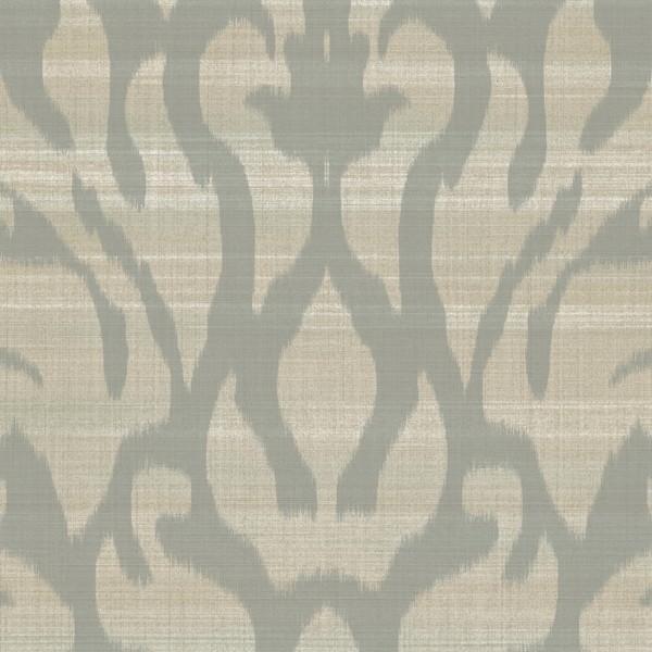 Vinyl Wall Covering Genon Contract Shadow Damask Golden Grey