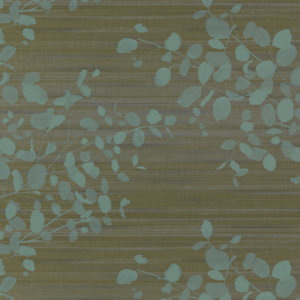 Vinyl Wall Covering Genon Contract Shadow Leaves Palmetto
