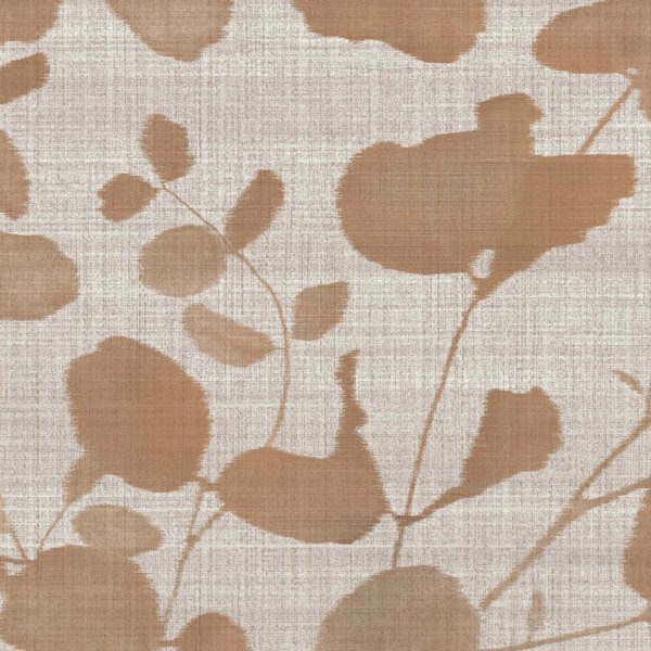 Vinyl Wall Covering Genon Contract Shadow Leaves Tender Taupe