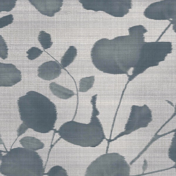 Vinyl Wall Covering Genon Contract Shadow Leaves French Grey