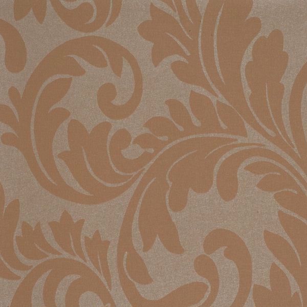 Vinyl Wall Covering Vycon Contract Tiara Scroll Frosted Bronze