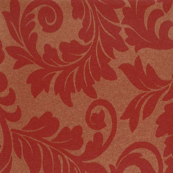 Vinyl Wall Covering Vycon Contract Tiara Scroll Satin Red
