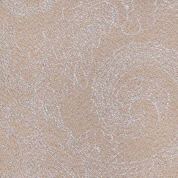Vinyl Wall Covering Vycon Contract Tweed Embroidery Tea House Tan