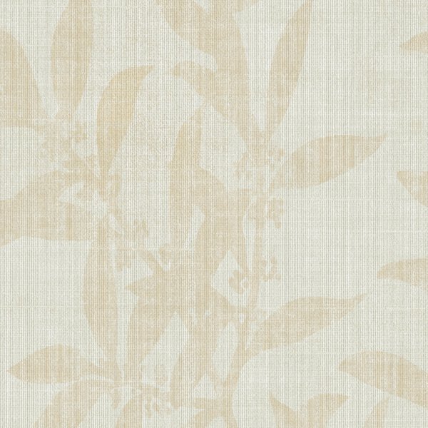 Vinyl Wall Covering Vycon Contract Heirloom Foliage LINEN WHITE