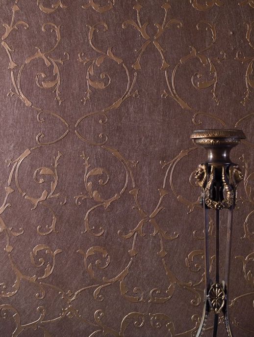 Specialty Wallcovering Averlino Kobita Truffle Room Scene