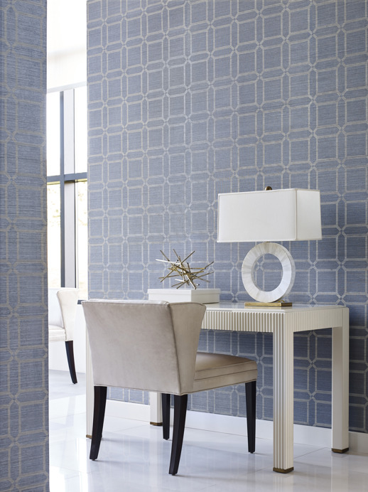 Specialty Wallcovering Barclay Butera Etch  Room Scene