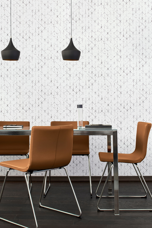 Vinyl Wall Covering Bolta Contract Grate Expectations Forge Grey  Room Scene