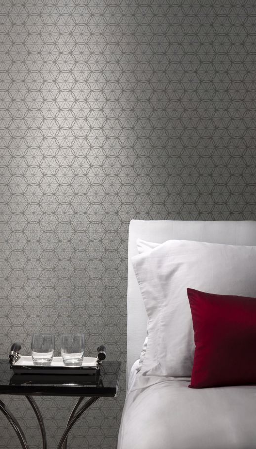 Vinyl Wall Covering Bolta Contract Halo Ice Crystals Room Scene