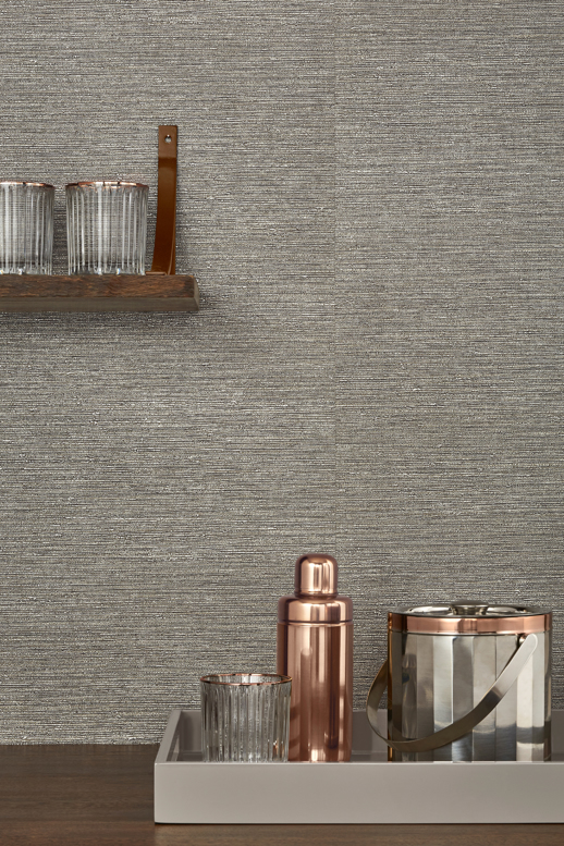 Vinyl Wall Covering Bolta Contract Kasumi Glam Feather Reed Room Scene