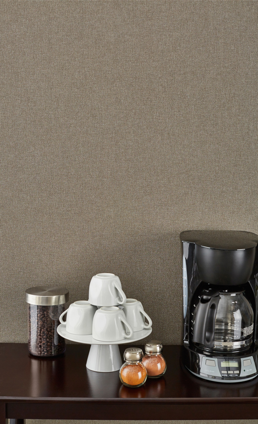 Vinyl Wall Covering Bolta Contract Pebble Linen Taupe Room Scene