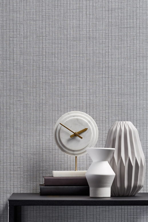Vinyl Wall Covering Bolta Contract Pinstripe Hype Chalk Lines Room Scene