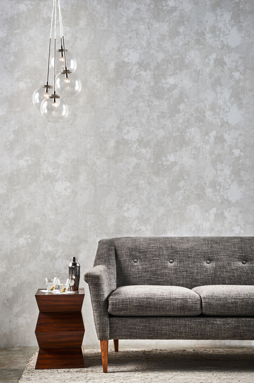 Vinyl Wall Covering Bolta Contract Turn To Stone Chic Cinder Room Scene