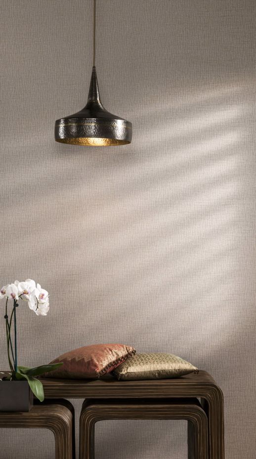 Vinyl Wall Covering Bolta Contract Wave Surfer Grey Room Scene