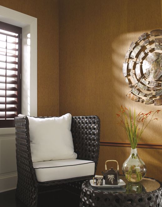 Vinyl Wall Covering Candice Olson Contract Retreat Driftwood Room Scene