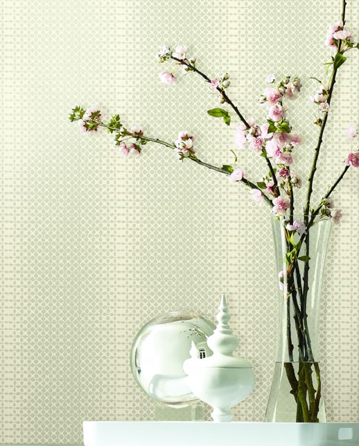 Vinyl Wall Covering Candice Olson Couture Cheers! Pearl Slate Room Scene