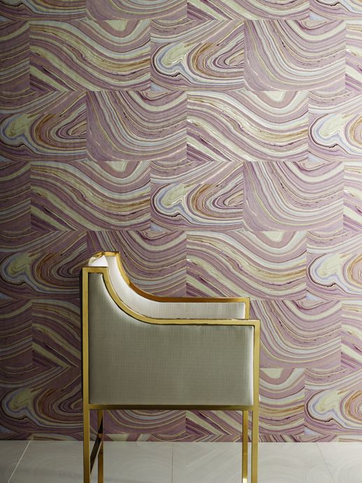 Vinyl Wall Covering Candice Olson Couture Dazzling Mystere Glint Room Scene