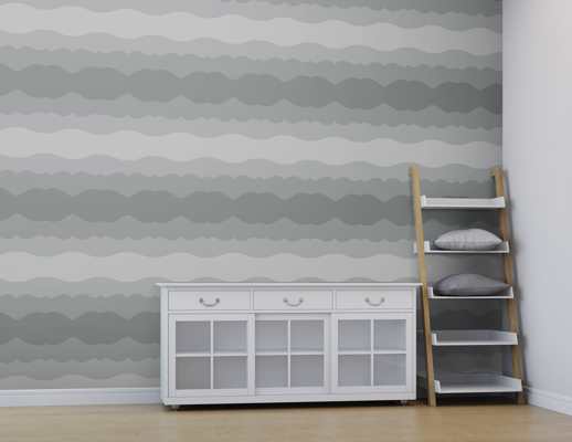 Vinyl Wall Covering Digital Curated Matte Float On Grove Room Scene