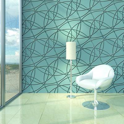 Digital Curated Metallic Continuum Room Scene