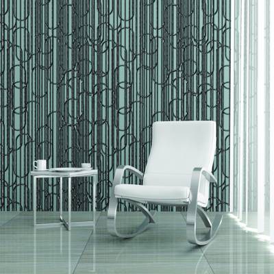 Digital Curated Metallic Loop Room Scene