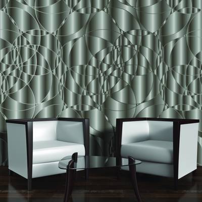 Digital Curated Metallic Tin Tin Room Scene