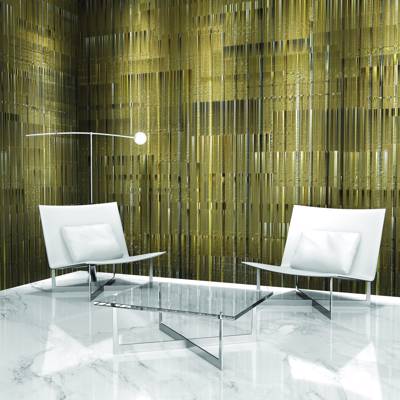 Digital Curated Metallic Tonality Room Scene