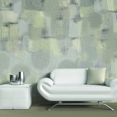 Digital Curated Metallic Virtual Room Scene