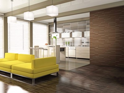 Dimension Walls Fireside Room Scene