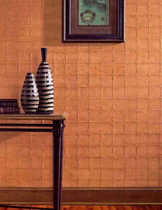 Specialty Wallcovering Dorato Masi Copper Room Scene