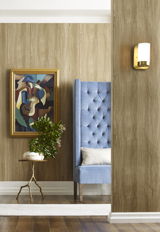 Vinyl Wall Covering Encore Orchard Hickory Room Scene