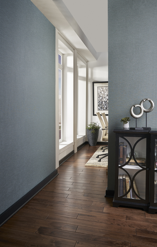 Vinyl Wall Covering Esquire Analogue Jute Room Scene