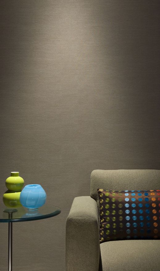 Vinyl Wall Covering Genon Contract Analyte Soft Brown Room Scene