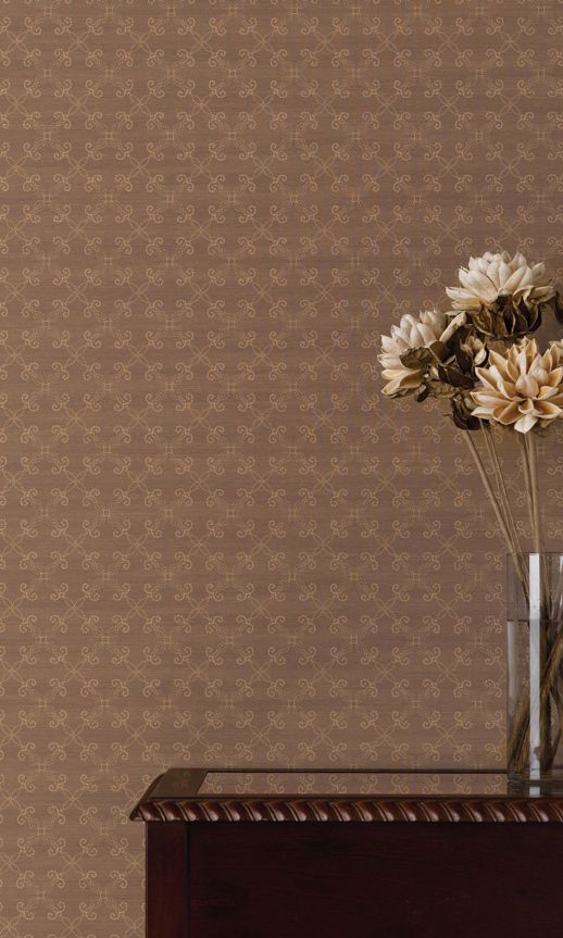 Vinyl Wall Covering Genon Contract Belladonna Morning Glory Room Scene